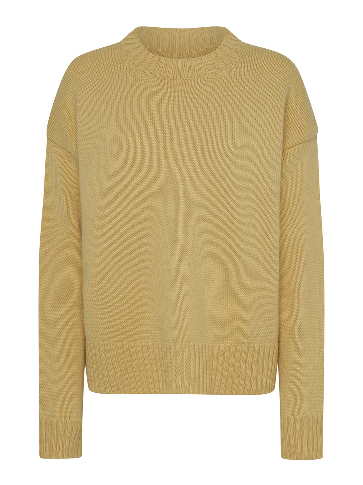 Shop Jil Sander Yellow Cashmere Sweater