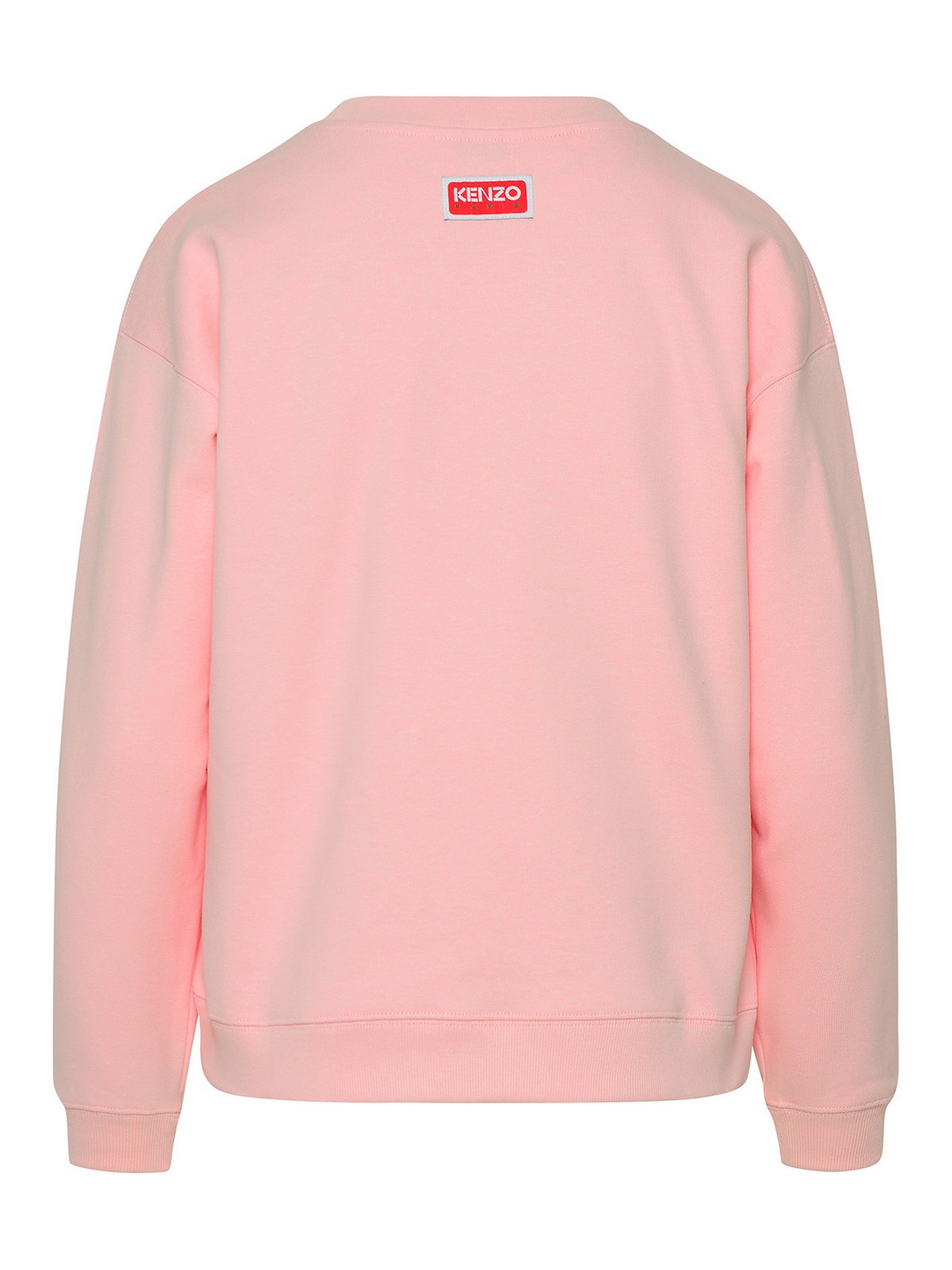 Shop Kenzo Pink Cotton Sweatshirt In Nude & Neutrals