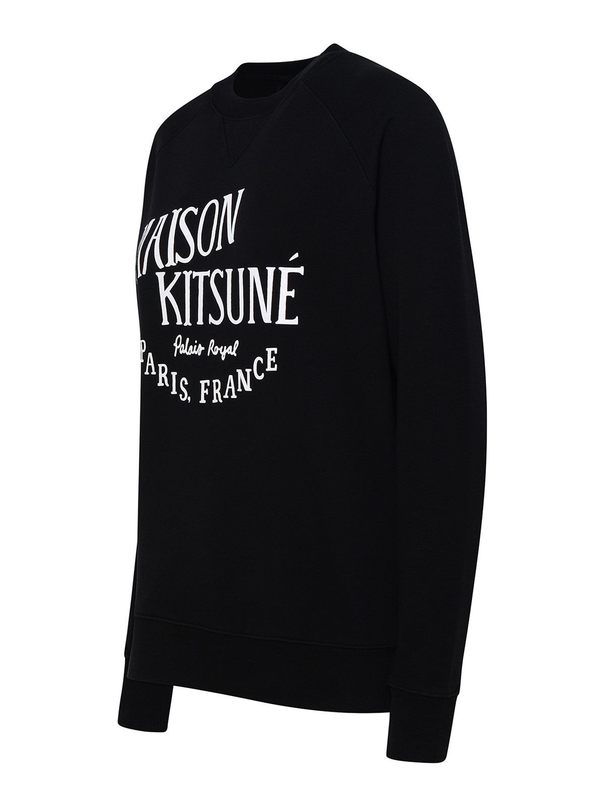 Shop Maison Kitsuné Black Cotton Sweatshirt
