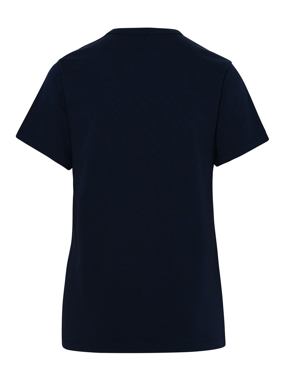 Shop Maison Kitsuné Cotton T-shirt In Dark Blue