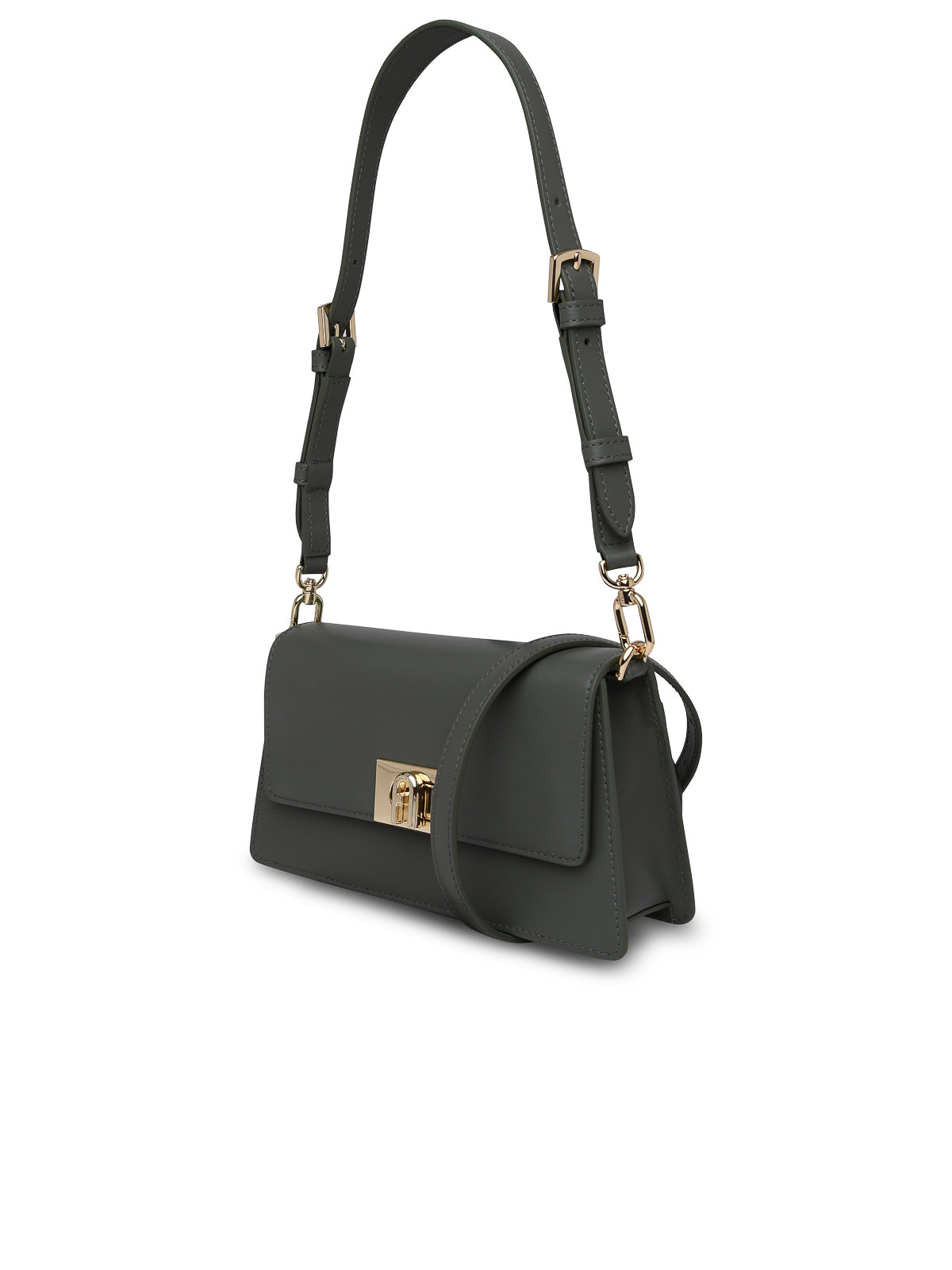 Cross body bags Furla Zoe mini shoulder bag in green leather