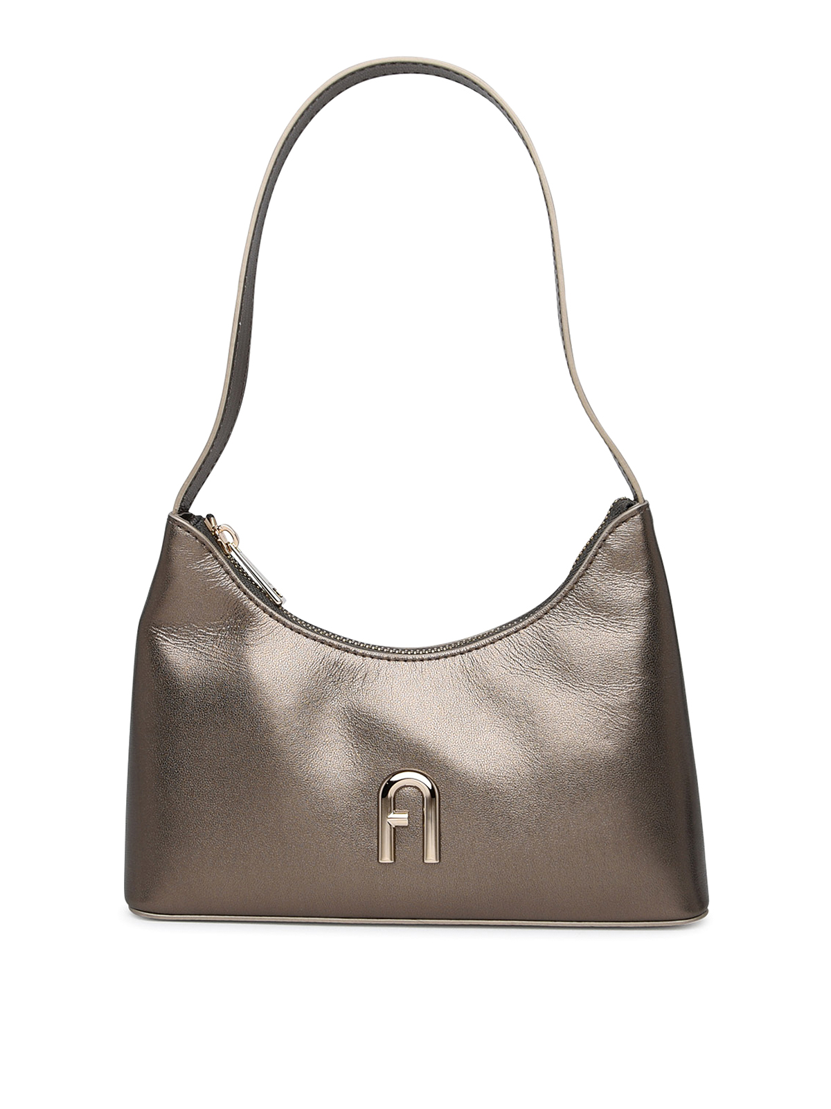 Furla Leather Bag In Gold