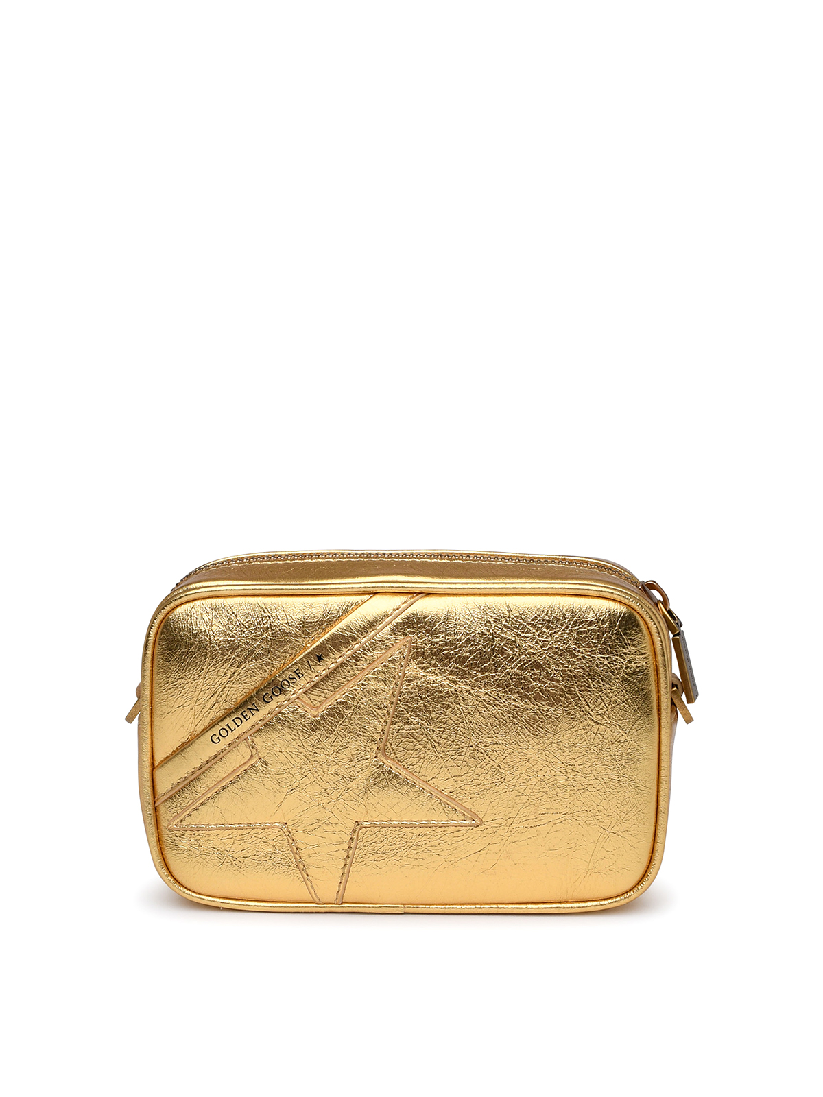 Cross body bags Golden Goose - Tracolla star bag in pelle oro -  GWA00228A00049465121