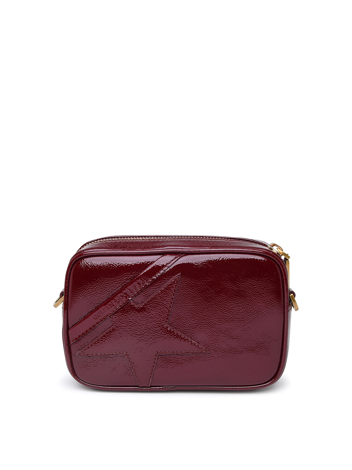 Shop Golden Goose Tracolla Star Bag In Pelle Bordeaux In Dark Red