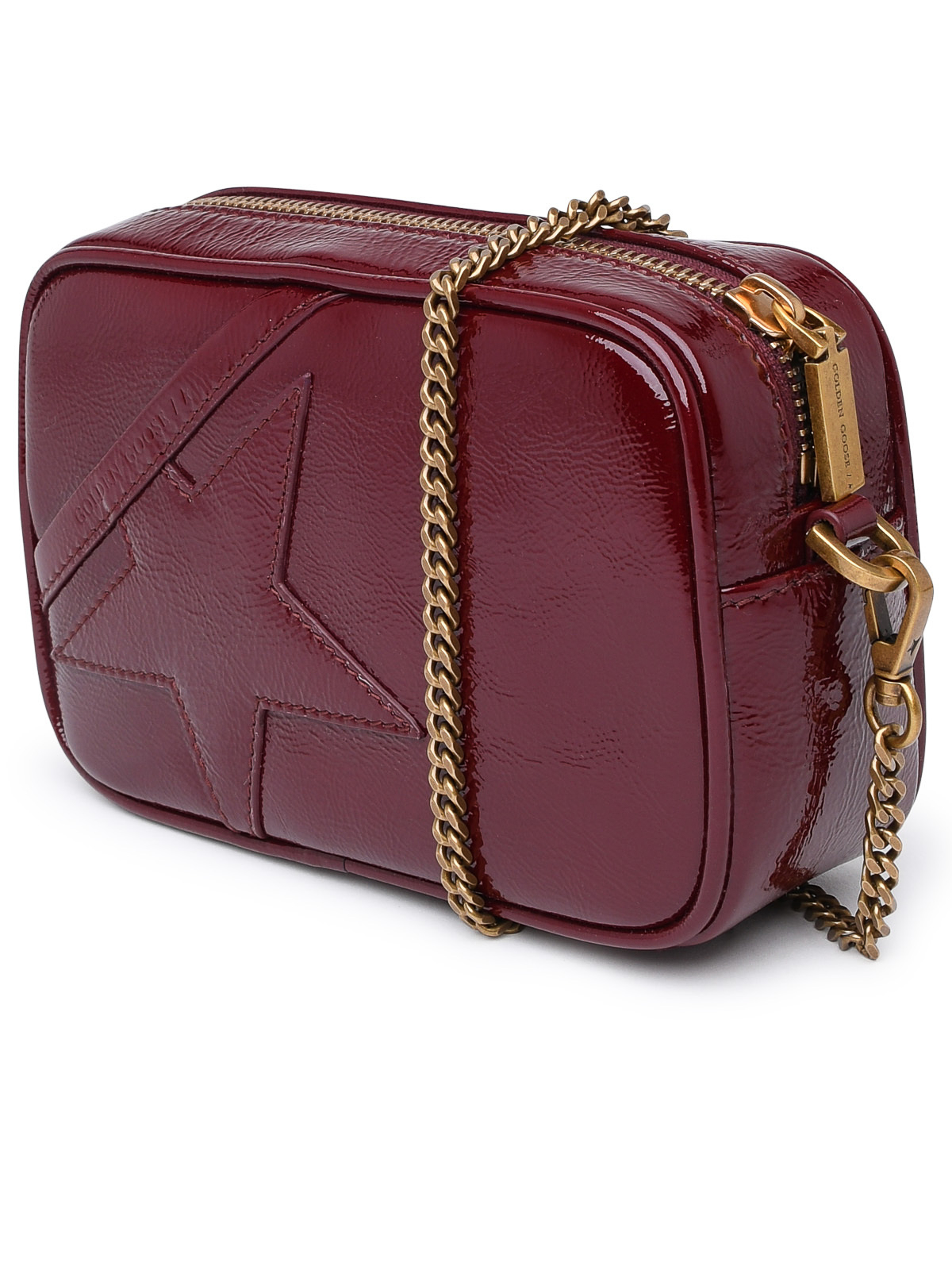 Shop Golden Goose Tracolla Star Bag In Pelle Bordeaux In Dark Red