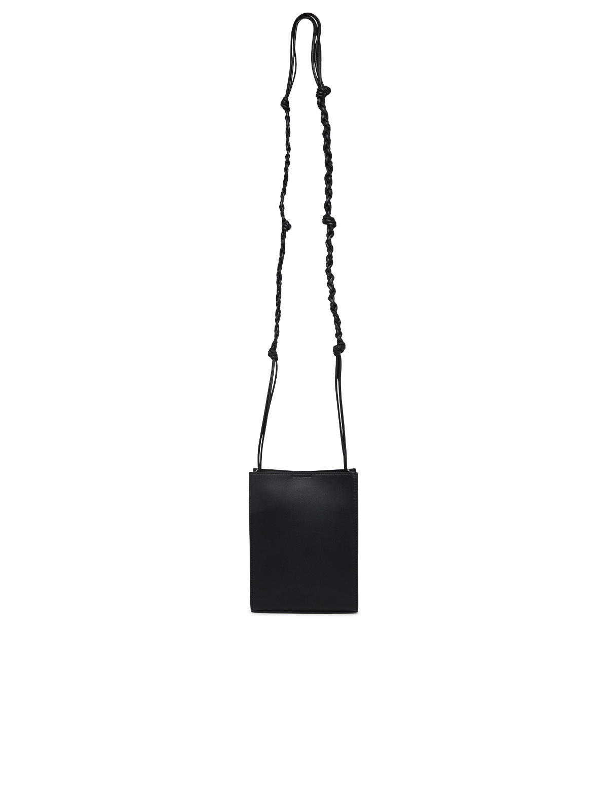 Jil Sander Tangle shoulder bag in black leather