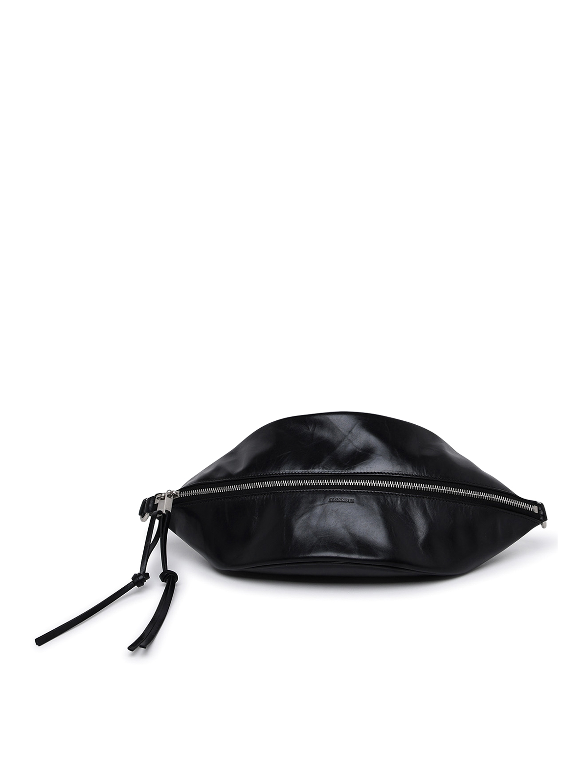 Jil Sander Waist Bag In Black Leather