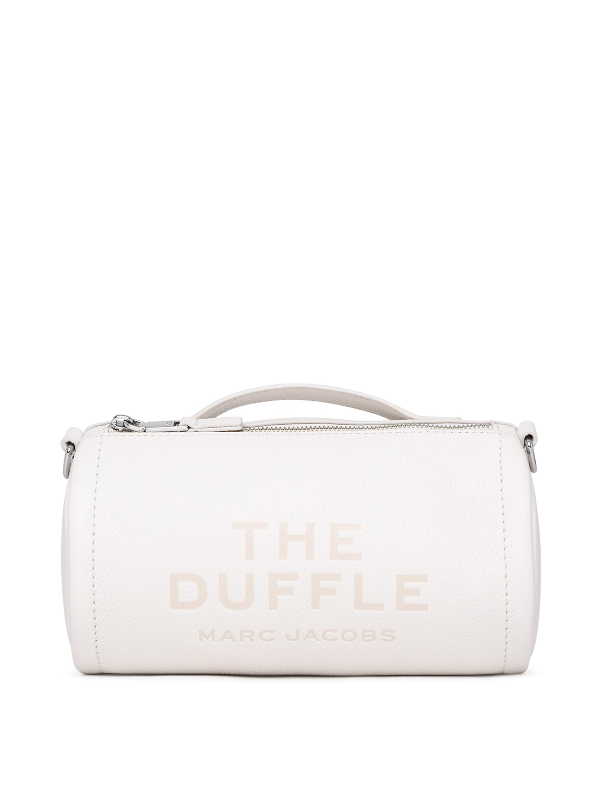 Marc Jacobs Cream Leather Duffle Bag In White