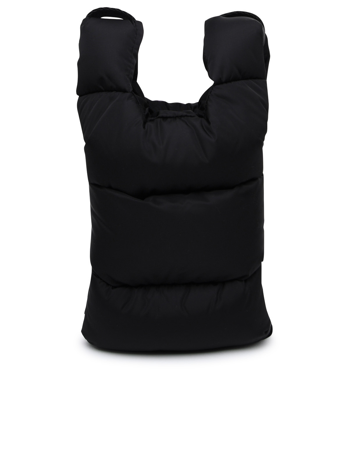 【関税&送料込】Moncler Bags Black Moncler Logo-Appliquéd Quilted Leather Messenger Bag