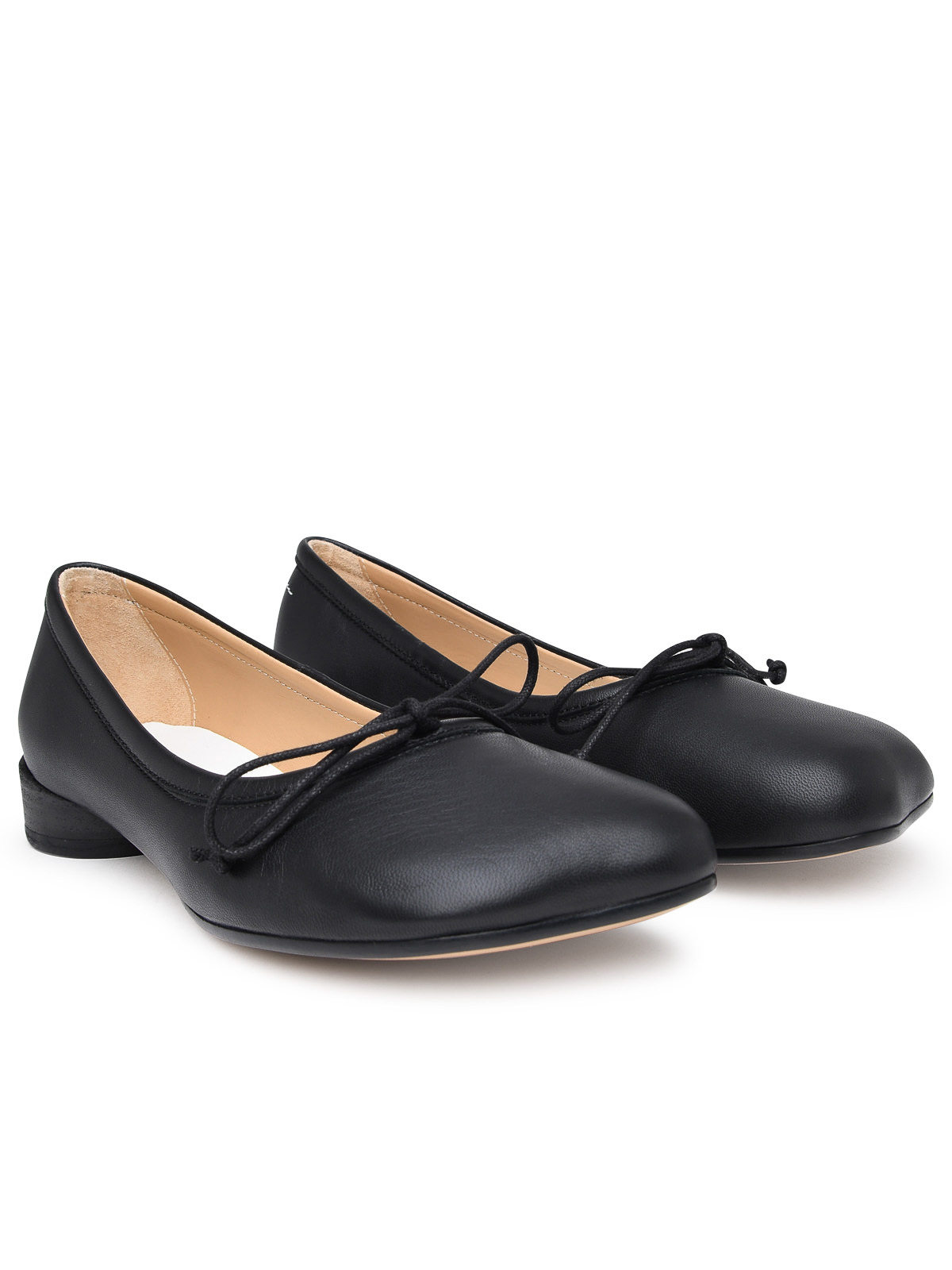 Flat shoes MM6 Maison Margiela   Ballerina in black leather