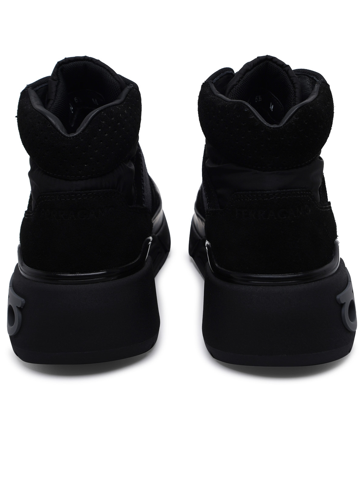 Shop Ferragamo Sneaker In Black Technical Fabric Blend