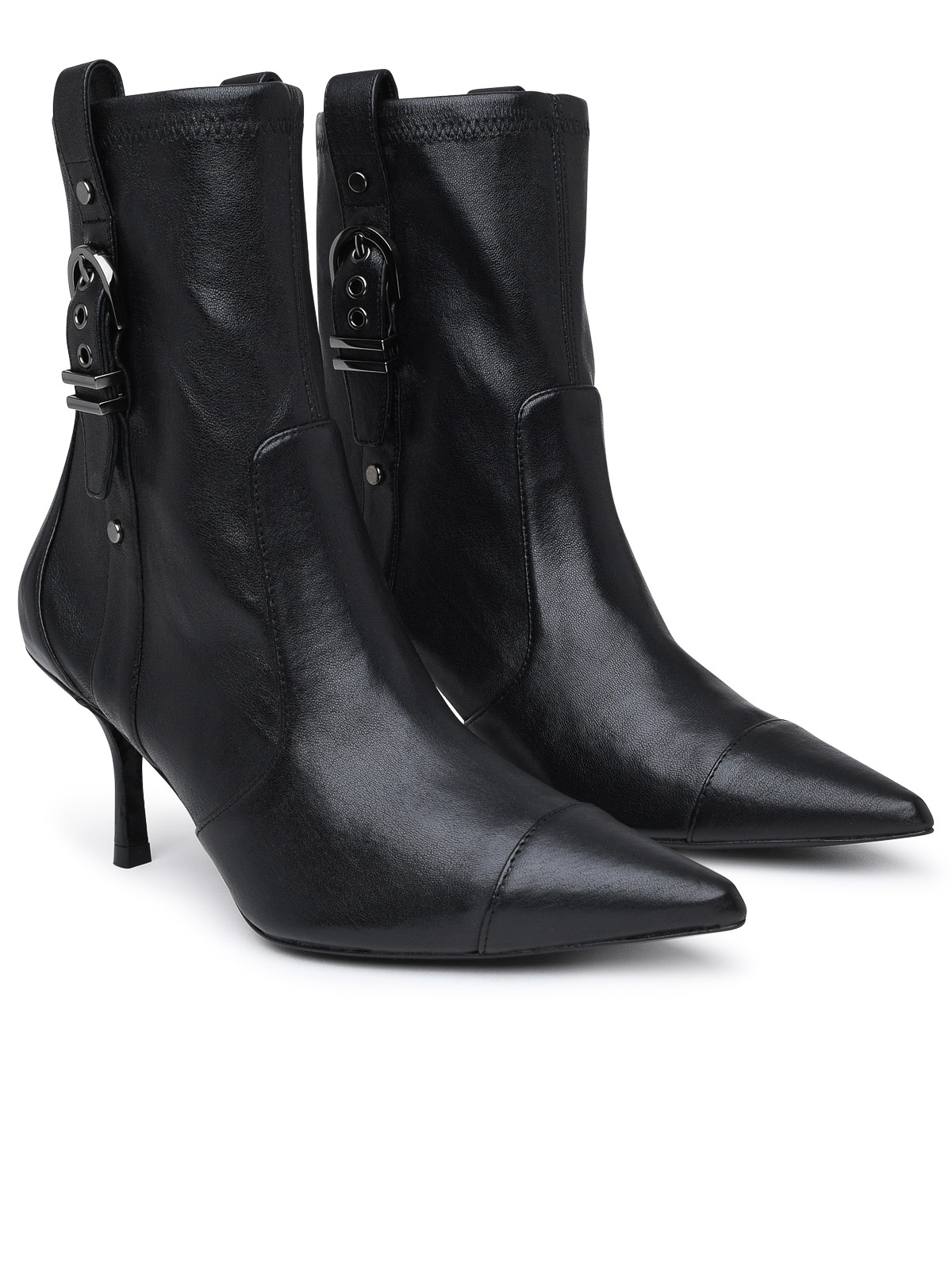 Shop Stuart Weitzman Maverick Boot In Black Leather In Negro