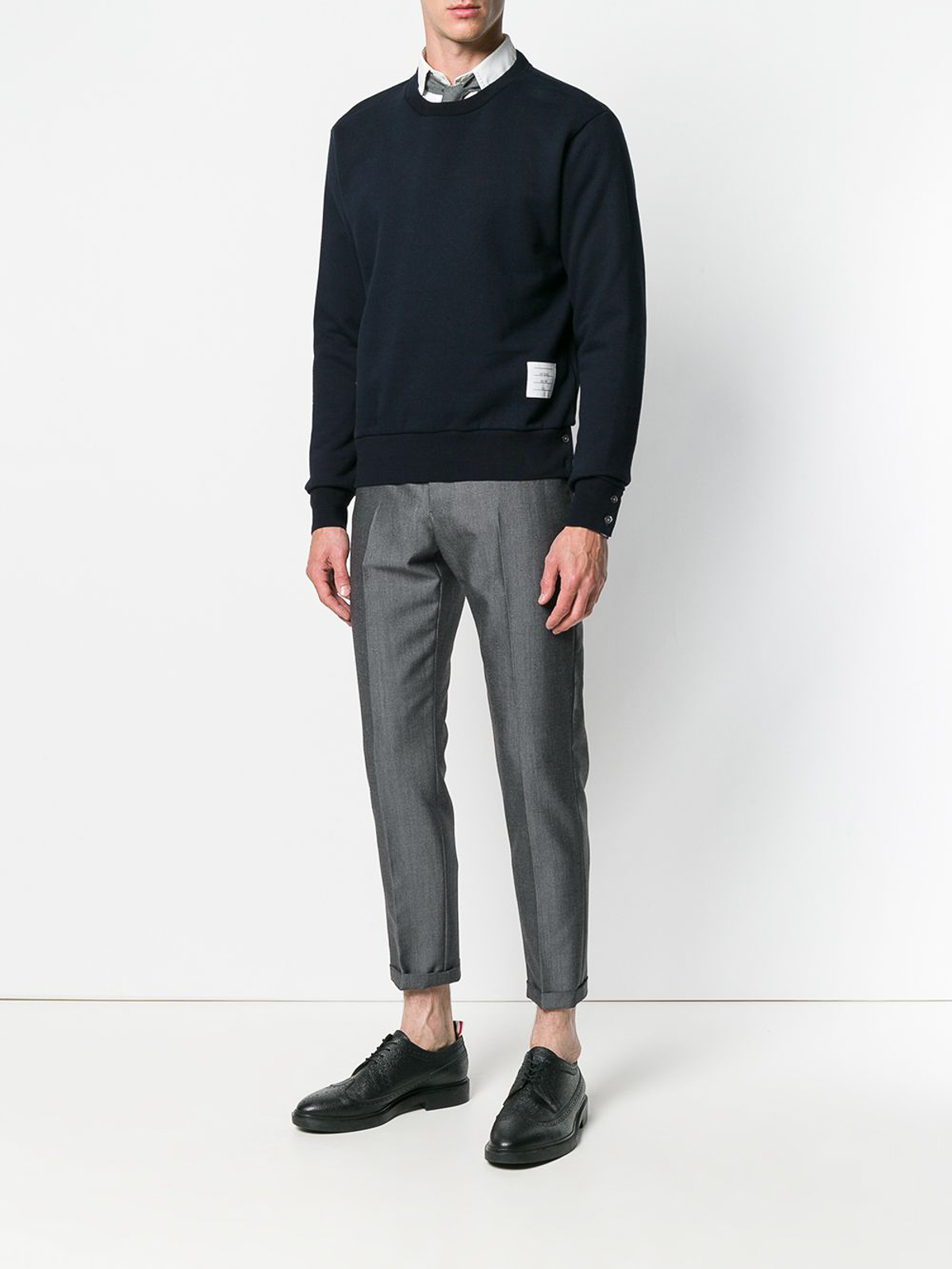Thom Browne MJT085A03377415 関税送料込 Thom Browne Crewneck - Blue - Men | MJT085A03377415 | thebs.com