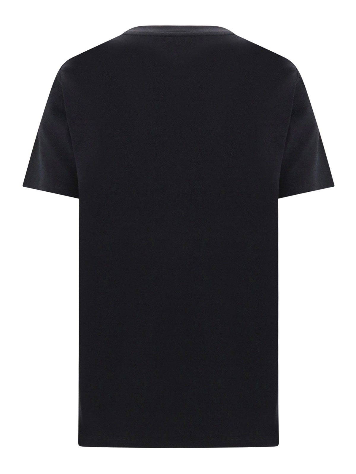 Tシャツ・カットソー BALMAIN Women Tops BF1EF005BB02EAB BLACK T-shirt with Balmain Paris print - Women | BALMAIN