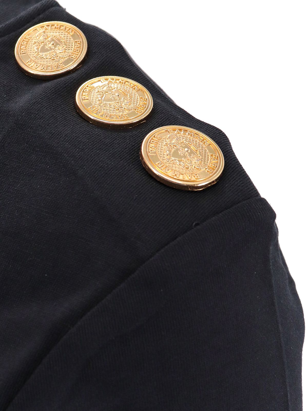 Tシャツ・カットソー BALMAIN Women Tops BF1EF005BB02EAB Black T-shirt with Balmain Paris print black black - Women | BALMAIN
