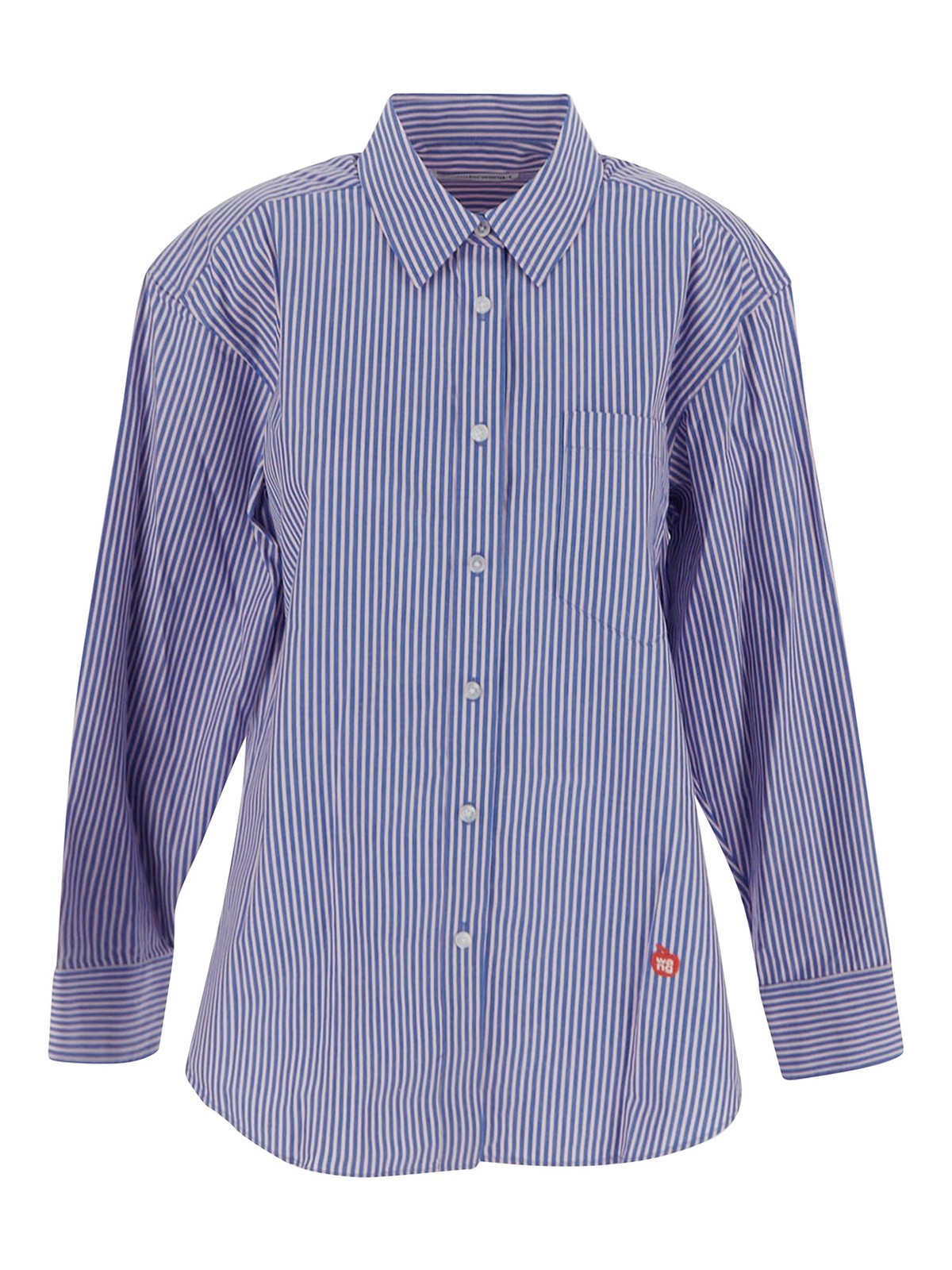 Alexander Wang T Cotton Shirt In Blue