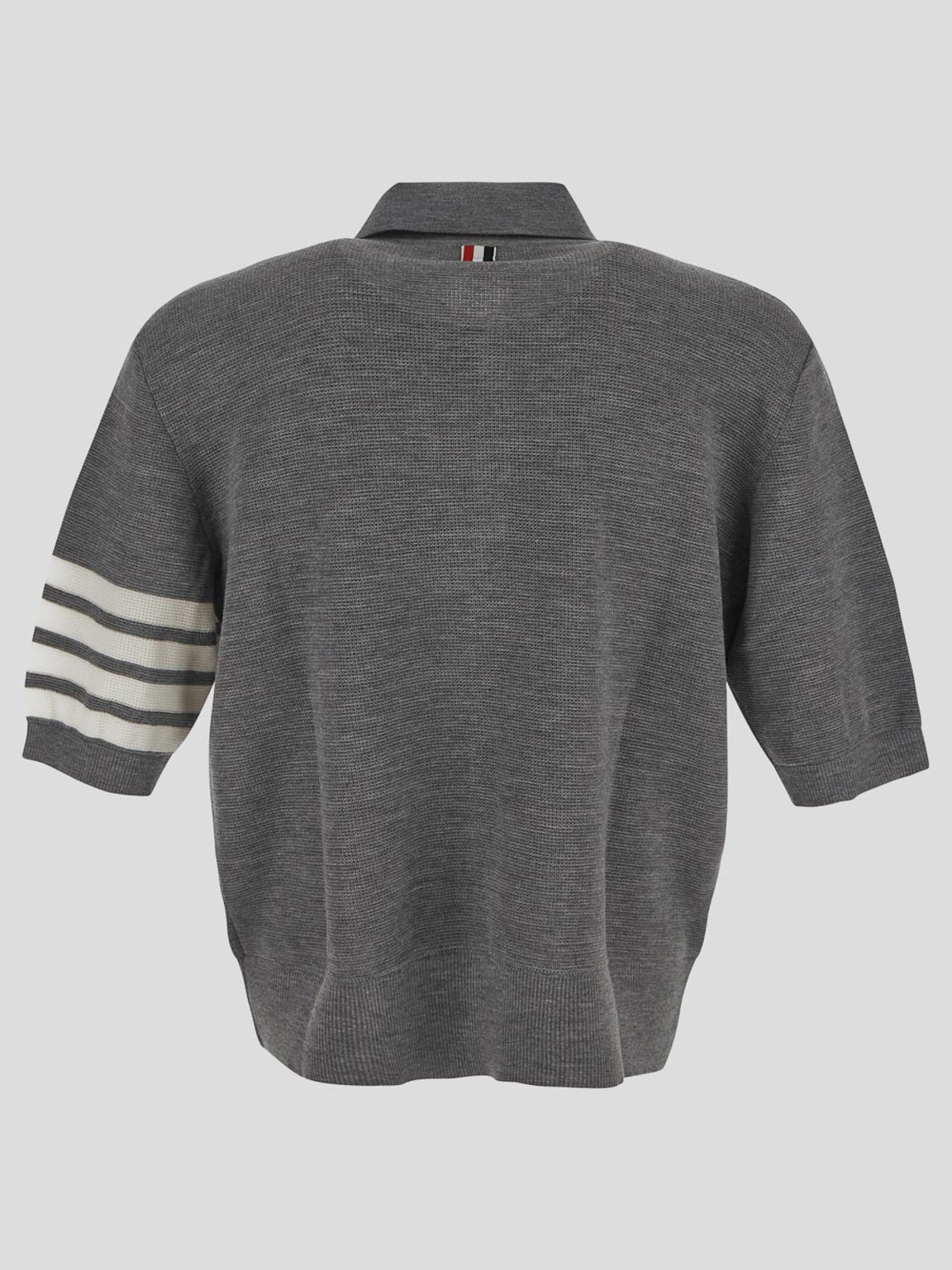 THOM BROWNE ポロシャツ サイズ2 グレー 中古・古着通販】Thom Browne (トムブラウン) ポロシャツ グレー
