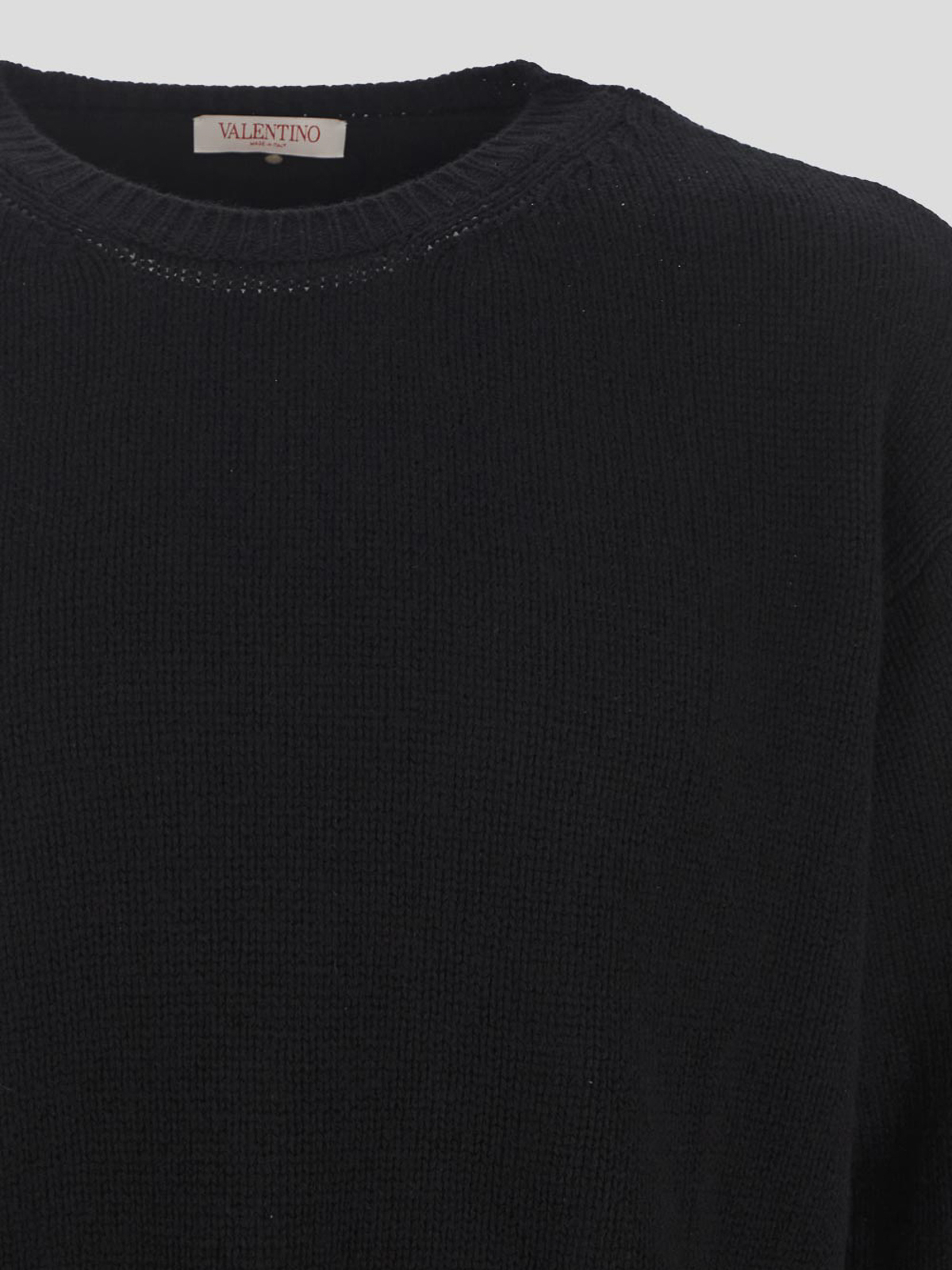 Shop Valentino Suéter Cuello Redondo - Negro In Black