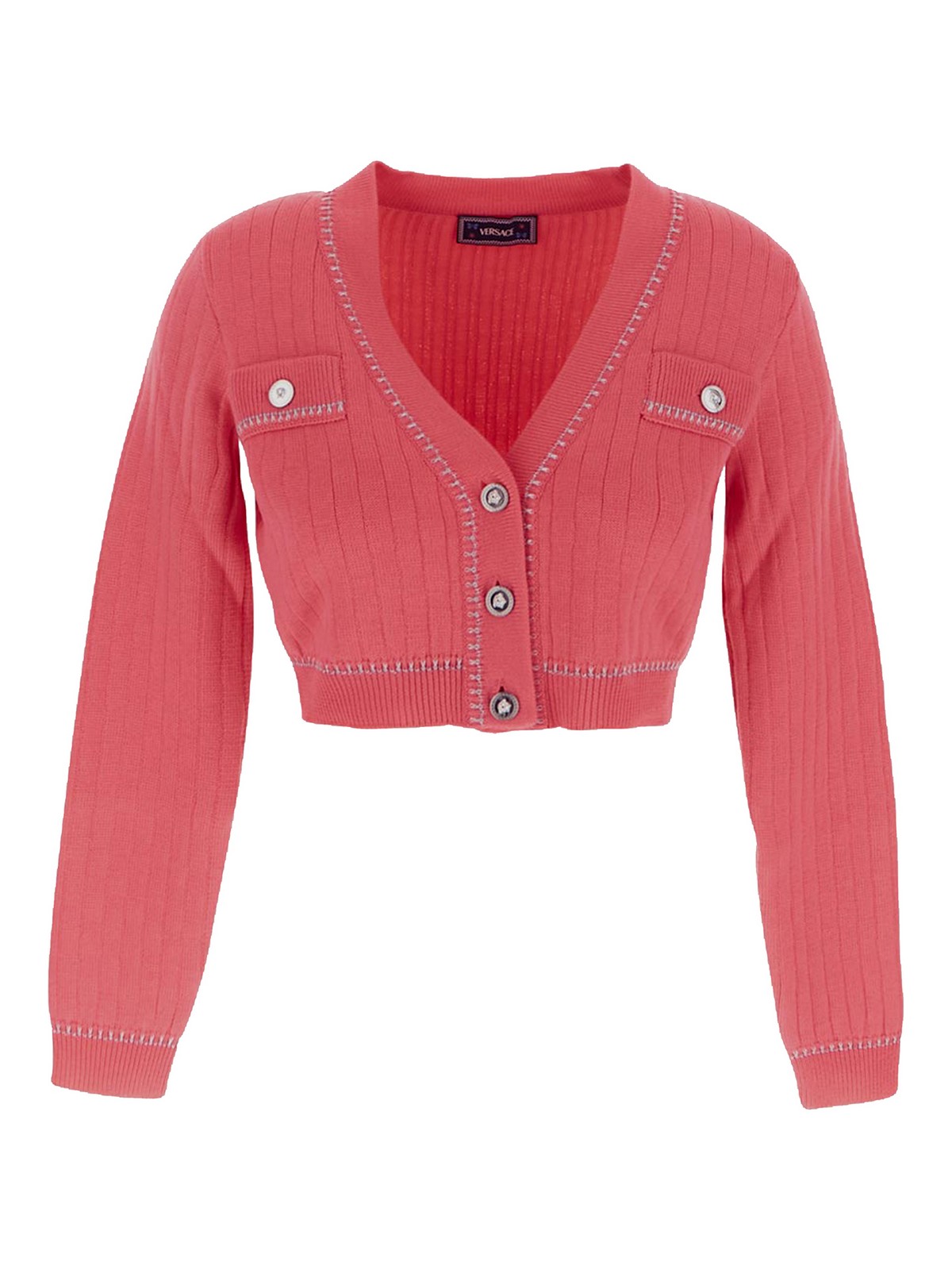Versace Jeans Couture Cardigan In Pink