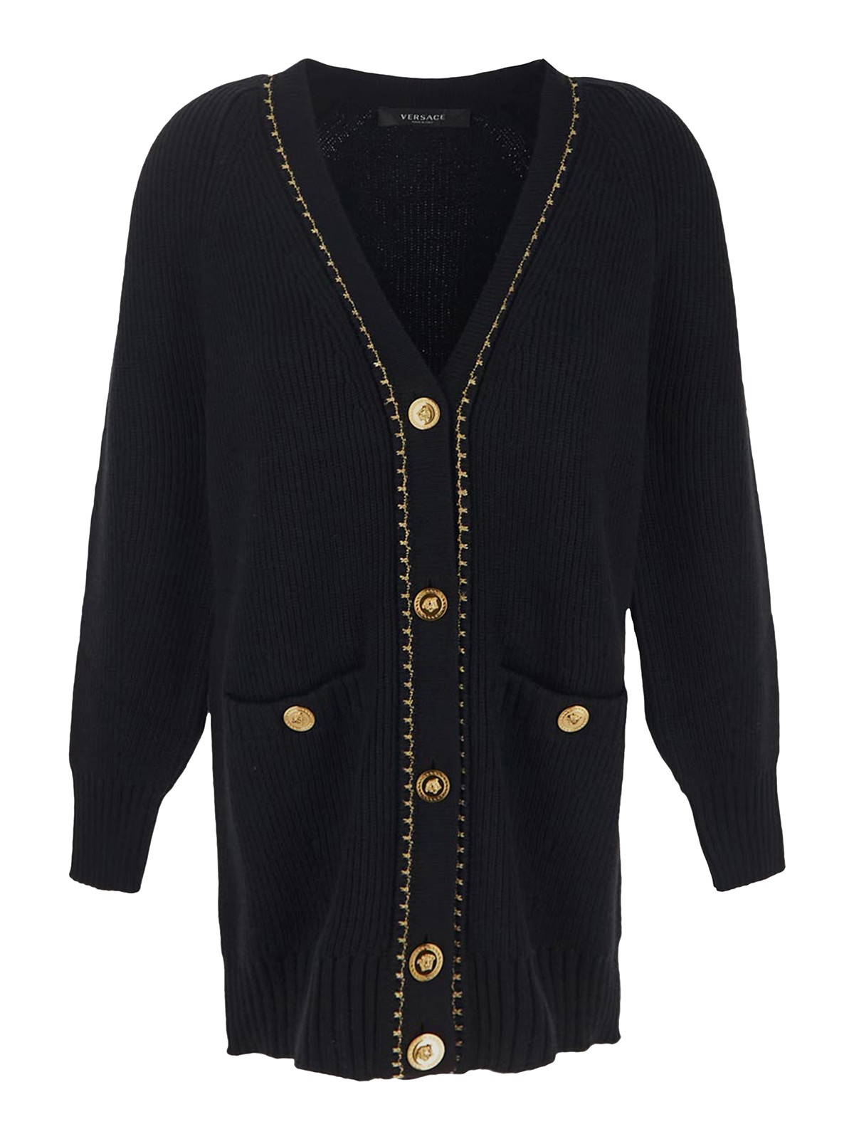 Versace Jeans Couture Cardigan In Negro