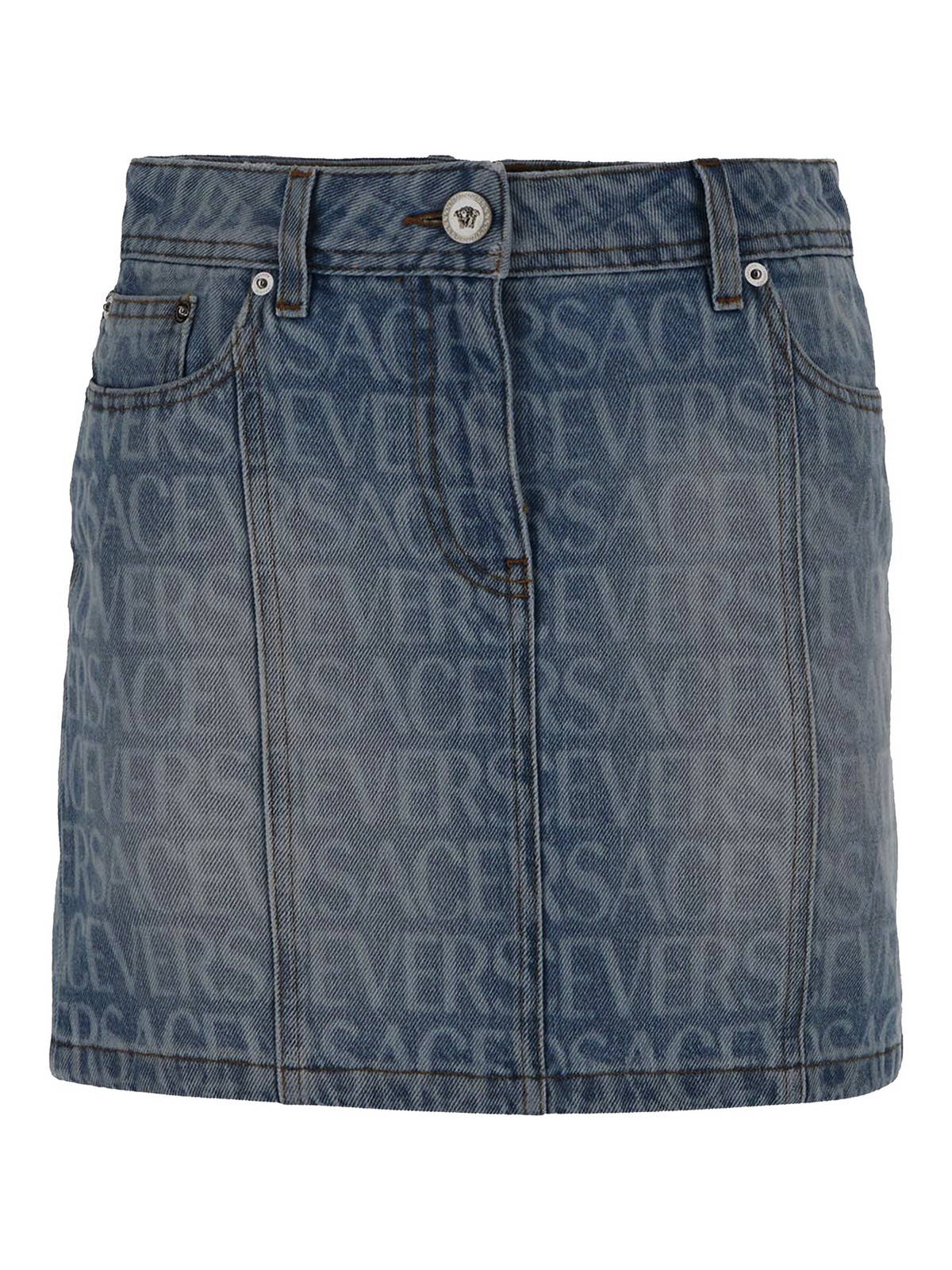 Versace Jeans Couture Skirt In Blue