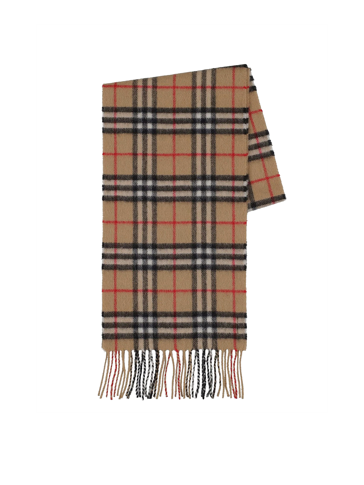 Burberry Kids Cashmere Vintage-check Scarf In Brown