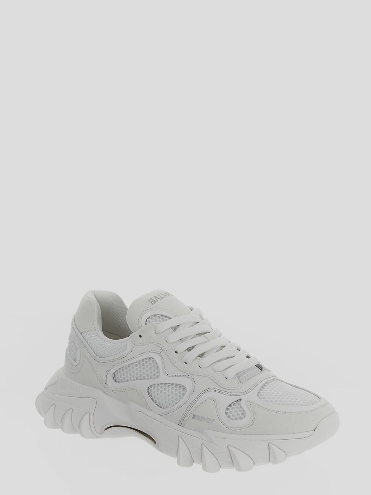 Shop Balmain Sneakers In Blanco