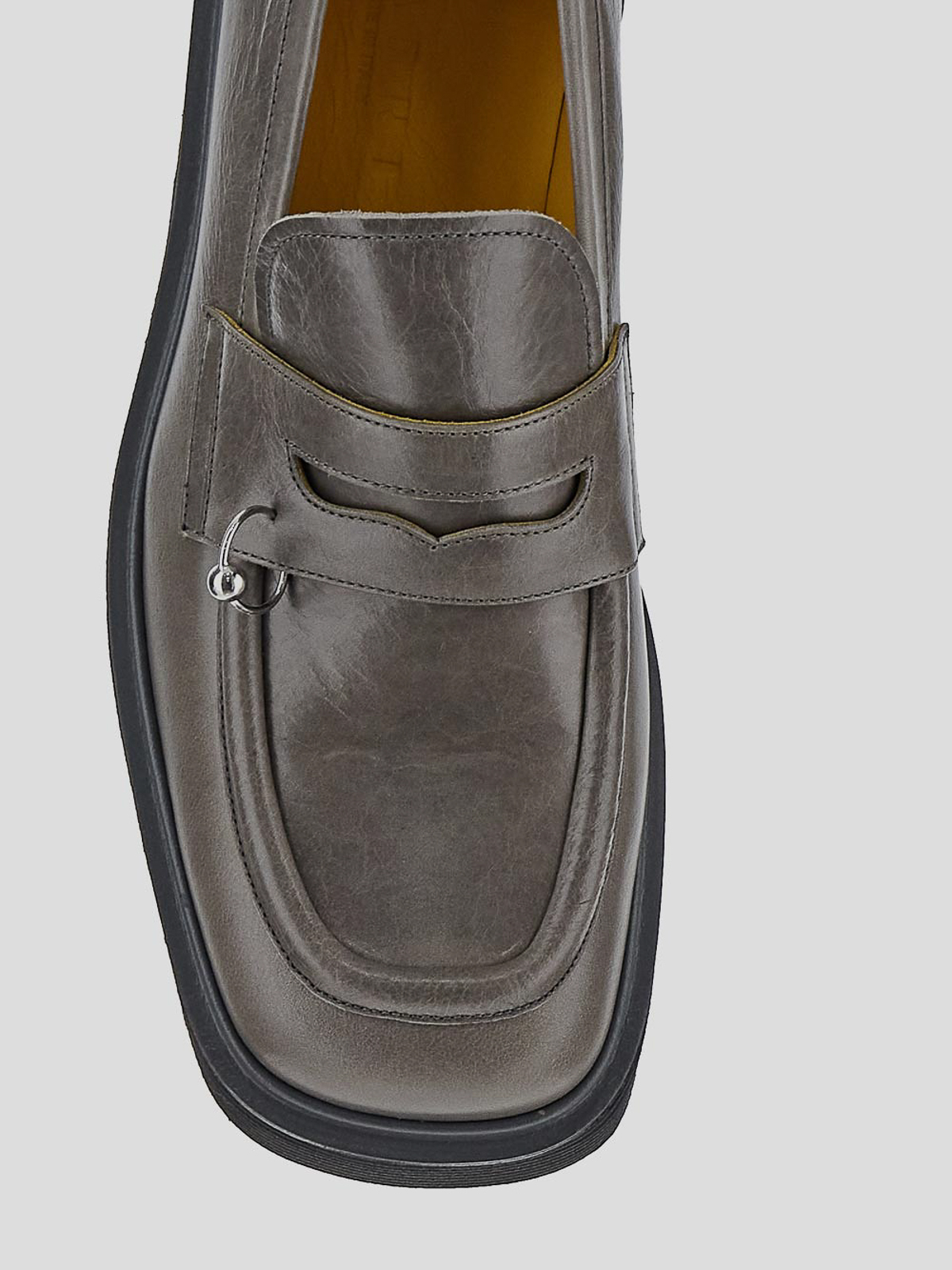 Shop Marni Loafers In Grey
