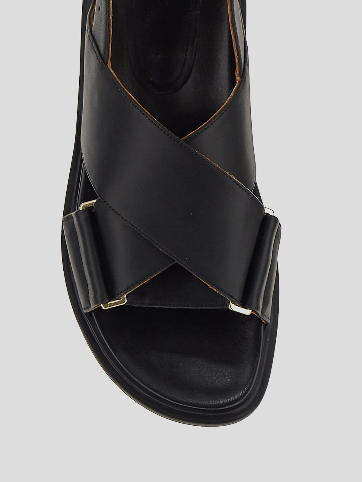 Shop Marni Sandals In Negro