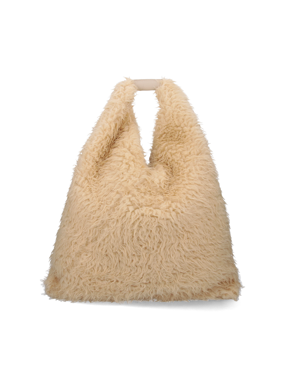 MM6 Maison Margiela ベージュ レザー トートバッグ MM6 MAISON MARGIELA メゾン マルジェラ トートバッグ レディース