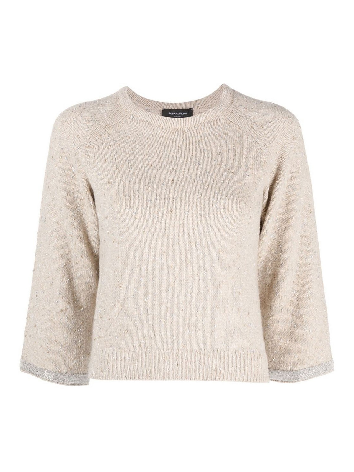 Fabiana Filippi Wool Blend Sweater In Beis