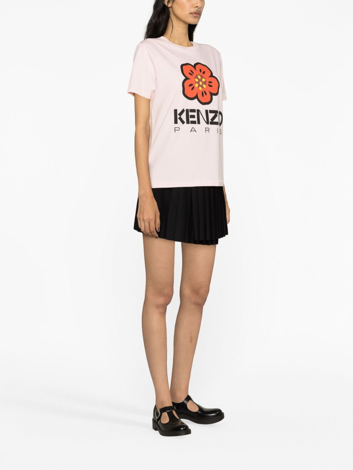 Shop Kenzo Boke Flower Cotton T-shirt In Nude & Neutrals