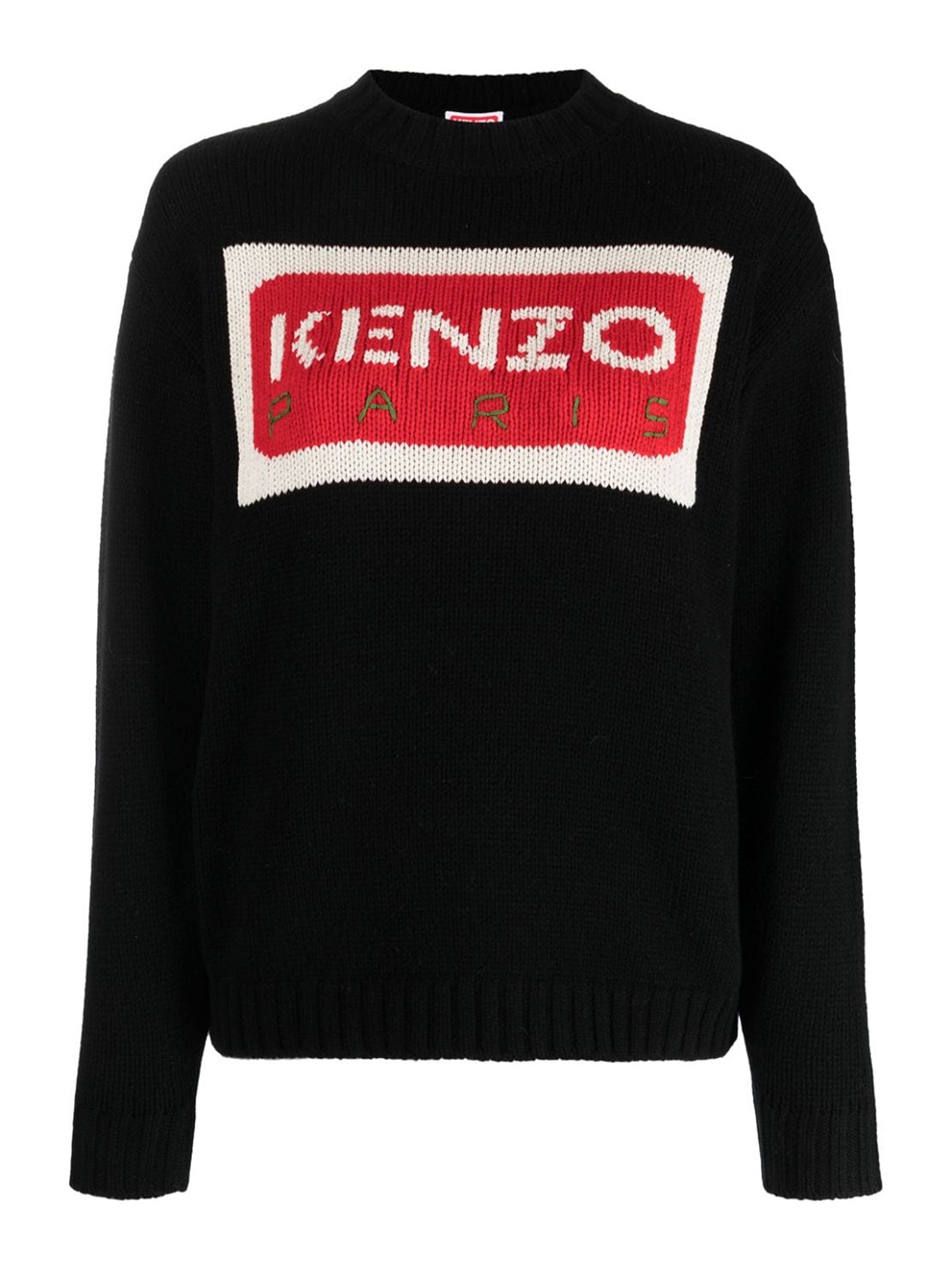 Kenzo Paris Logo Jumper In Black