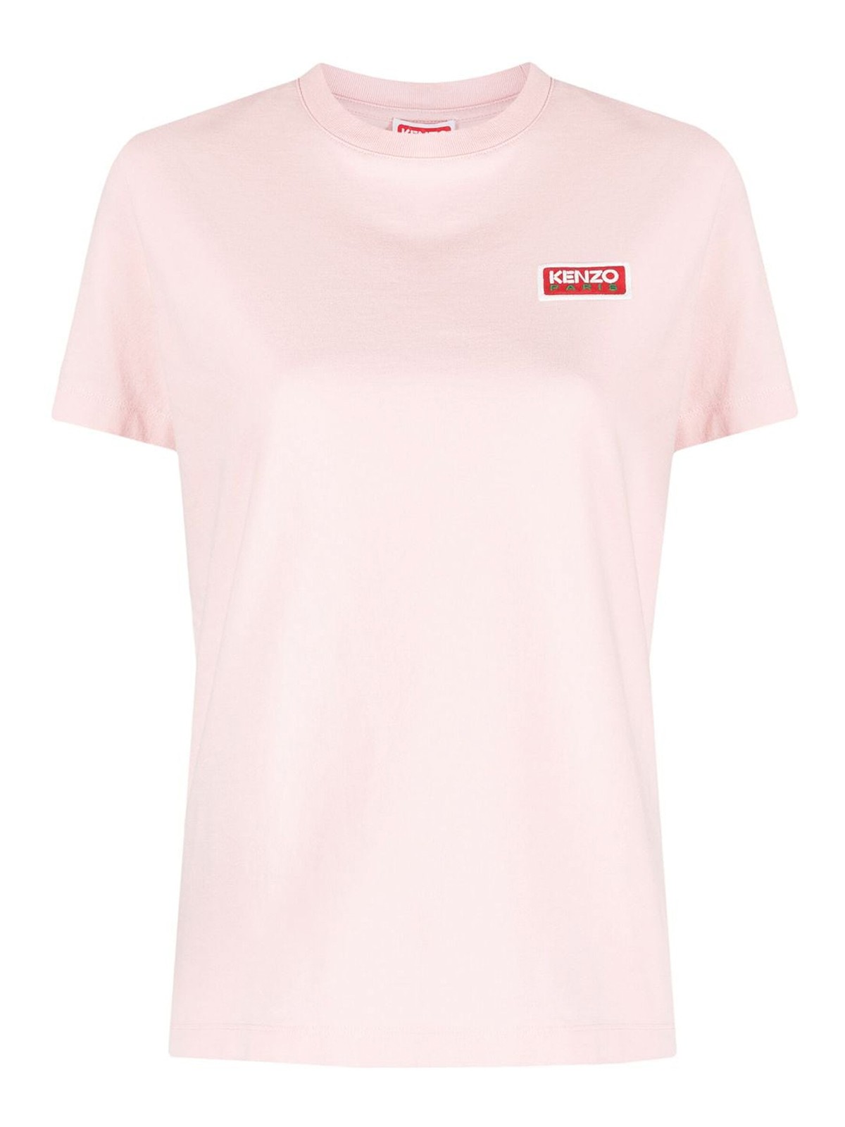 Shop Kenzo Paris Cotton T-shirt In Nude & Neutrals