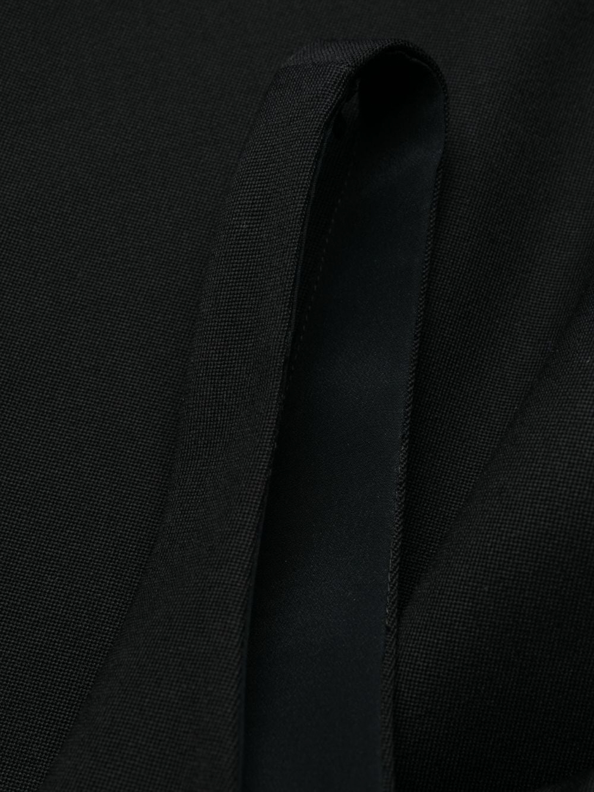 Shop Alexander Mcqueen Grain De Poudre Wool Midi Dress In Black