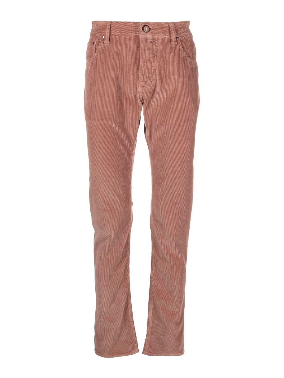Jacob Cohen Nick Slim Fit Corduroy Trousers In Nude & Neutrals