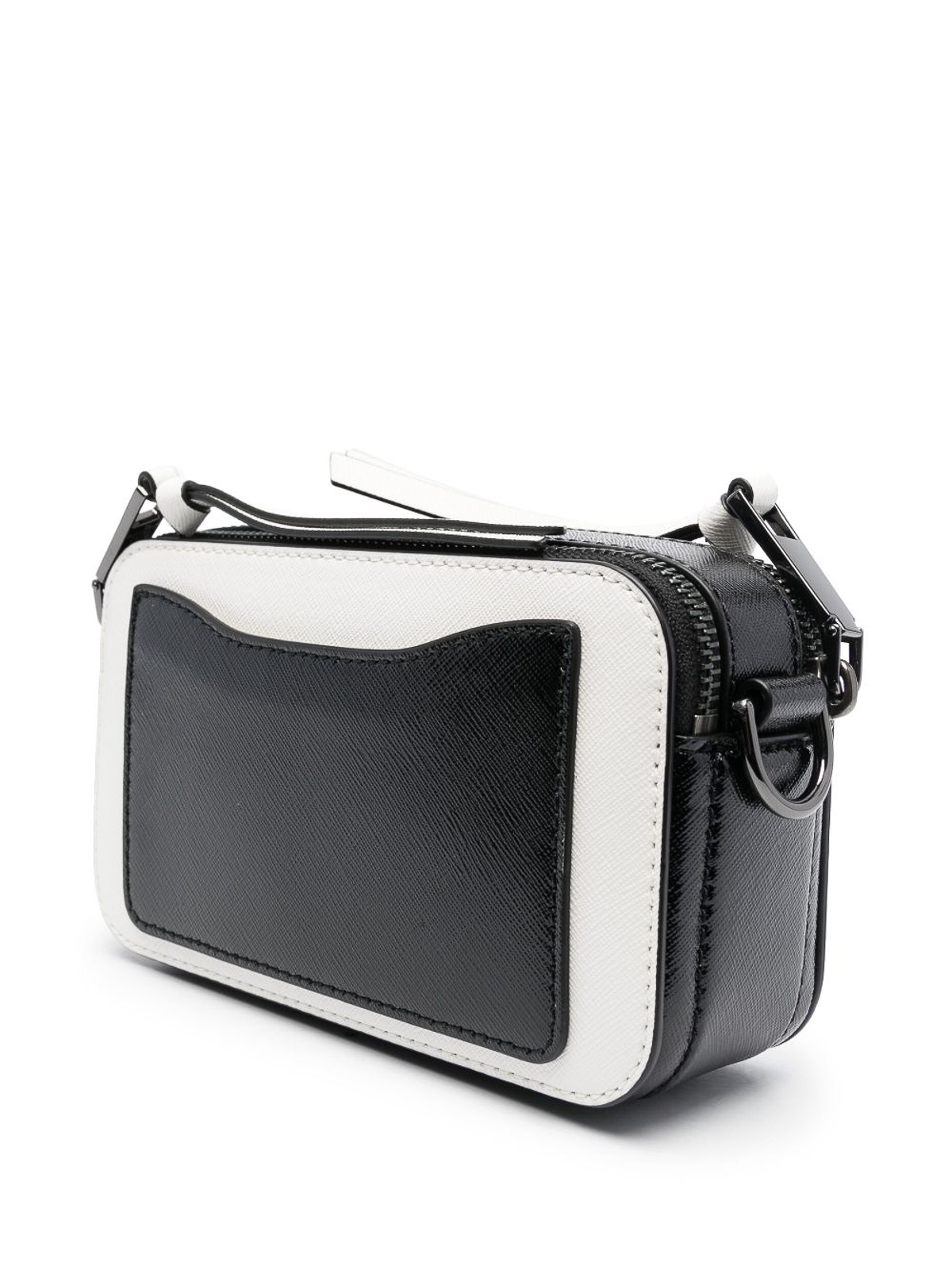 Marc Jacobs Snapshot Leather Crossbody Bag In White