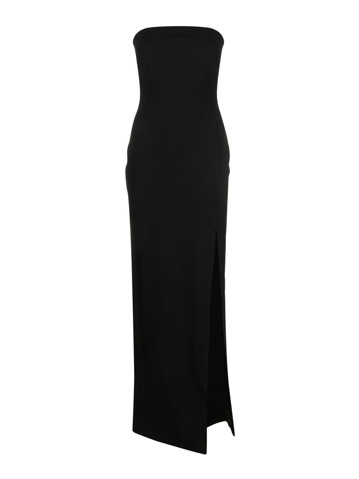 Knee length dresses Solace London - Zora maxi dress - OS36017CREPEKNITBLACK