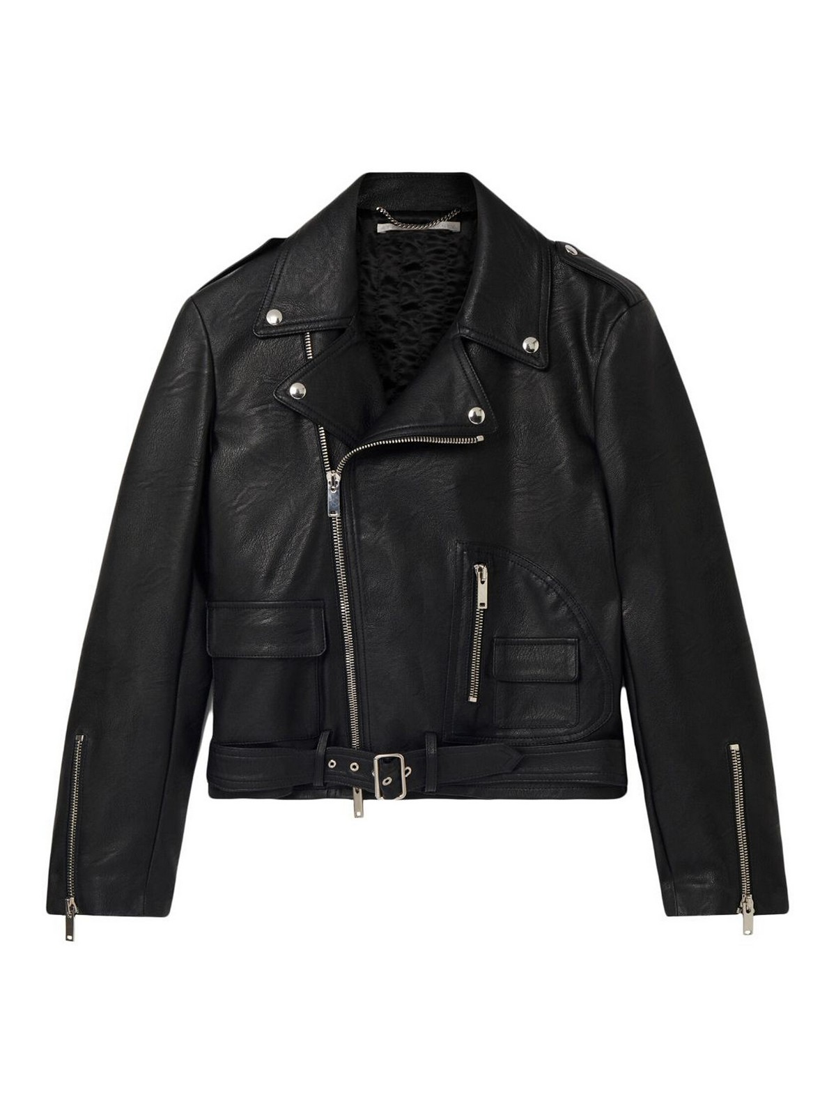 【激安通販 オンラインショップ】 Mccartney Stella レザージャケット 680075SJB141000 | 黒 - ジャケット・アウター