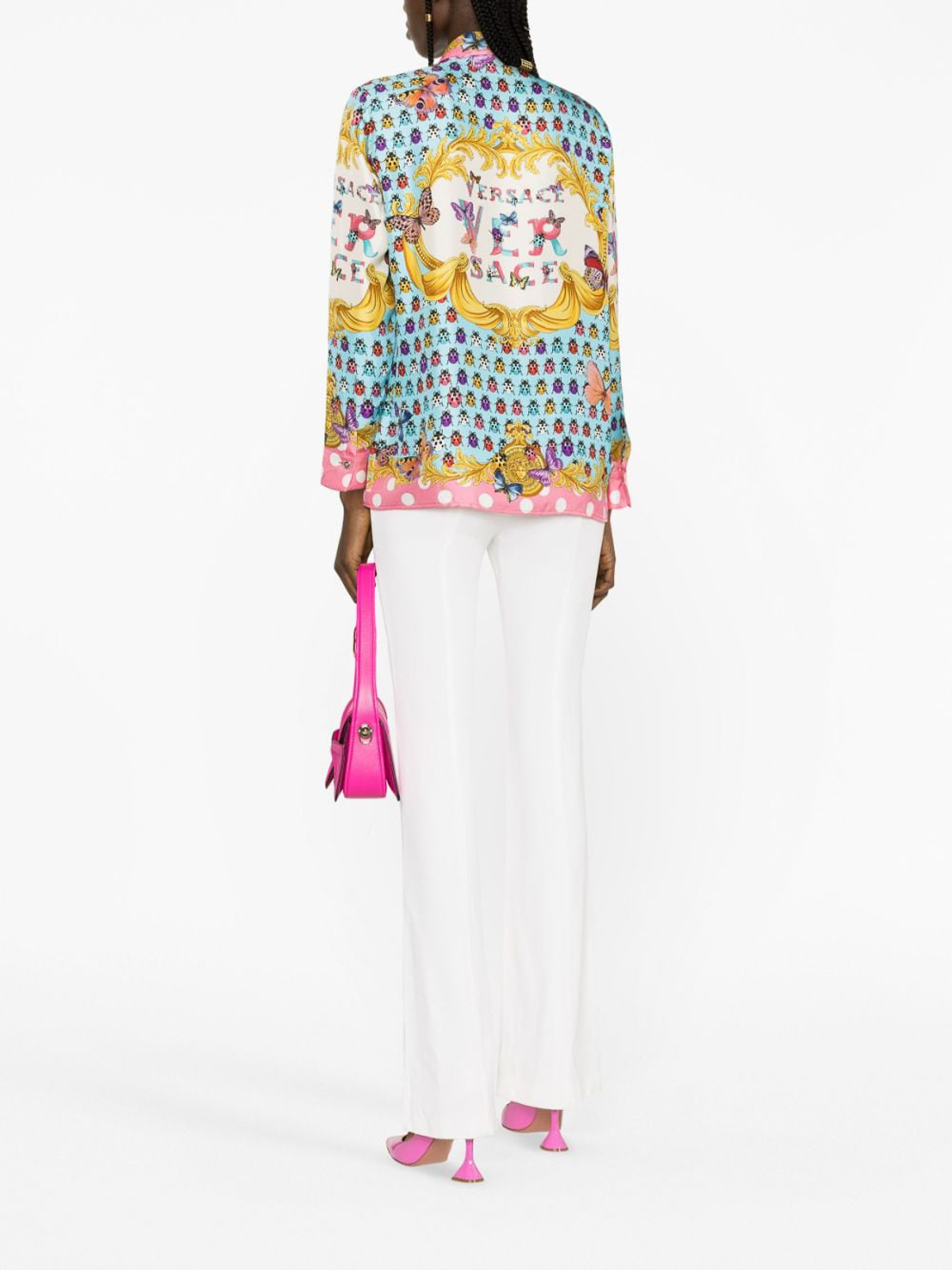 Versace Butterflies print silk shirt - Women