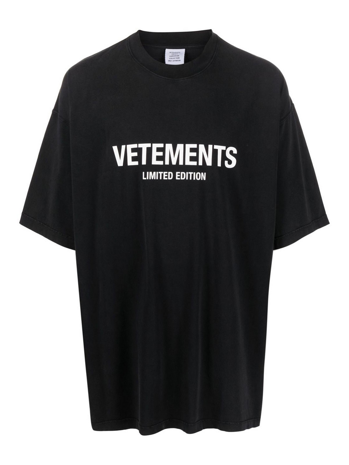 Shop Vetements Logo Cotton T-shirt In Negro