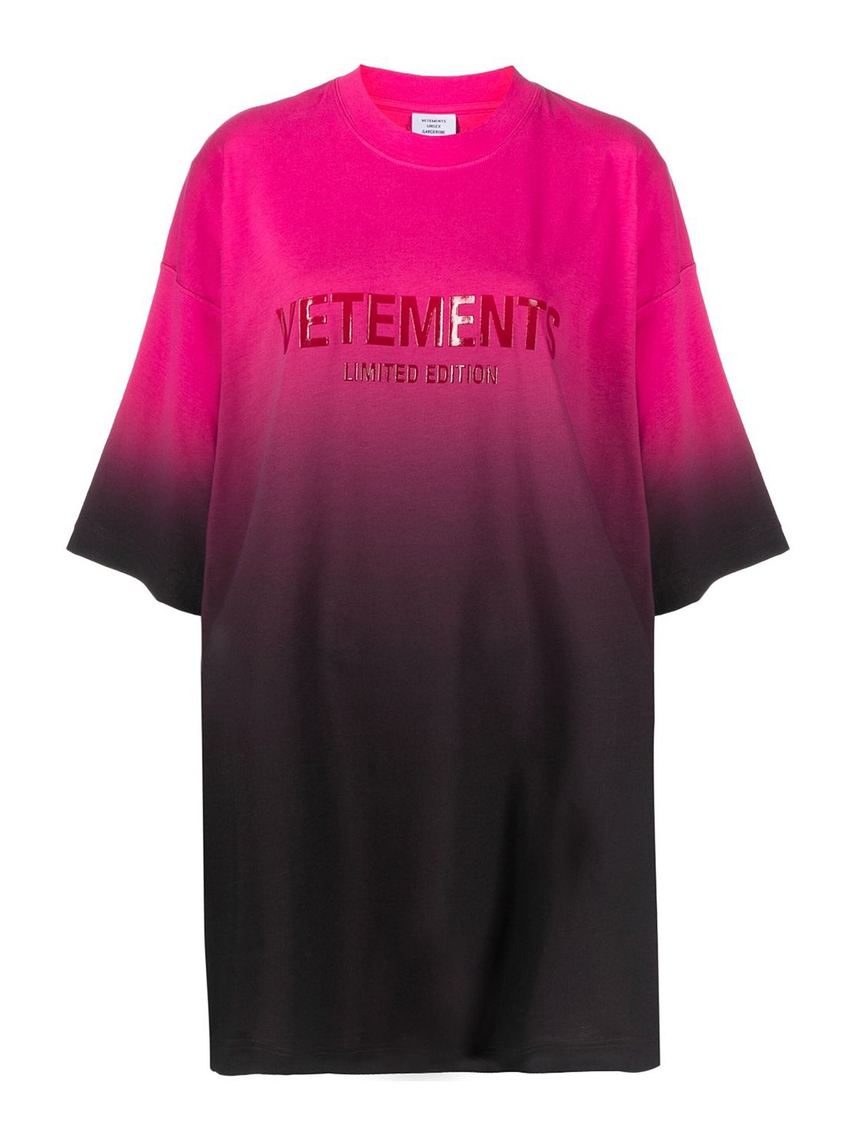 Tシャツ・カットソー VETEMENTS FW23 'Monogram' blouse (WE54SH100H HOTPINK) Vetements Logo cotton t-shirt - Multicolour | UE54TR160HDHOTPINK