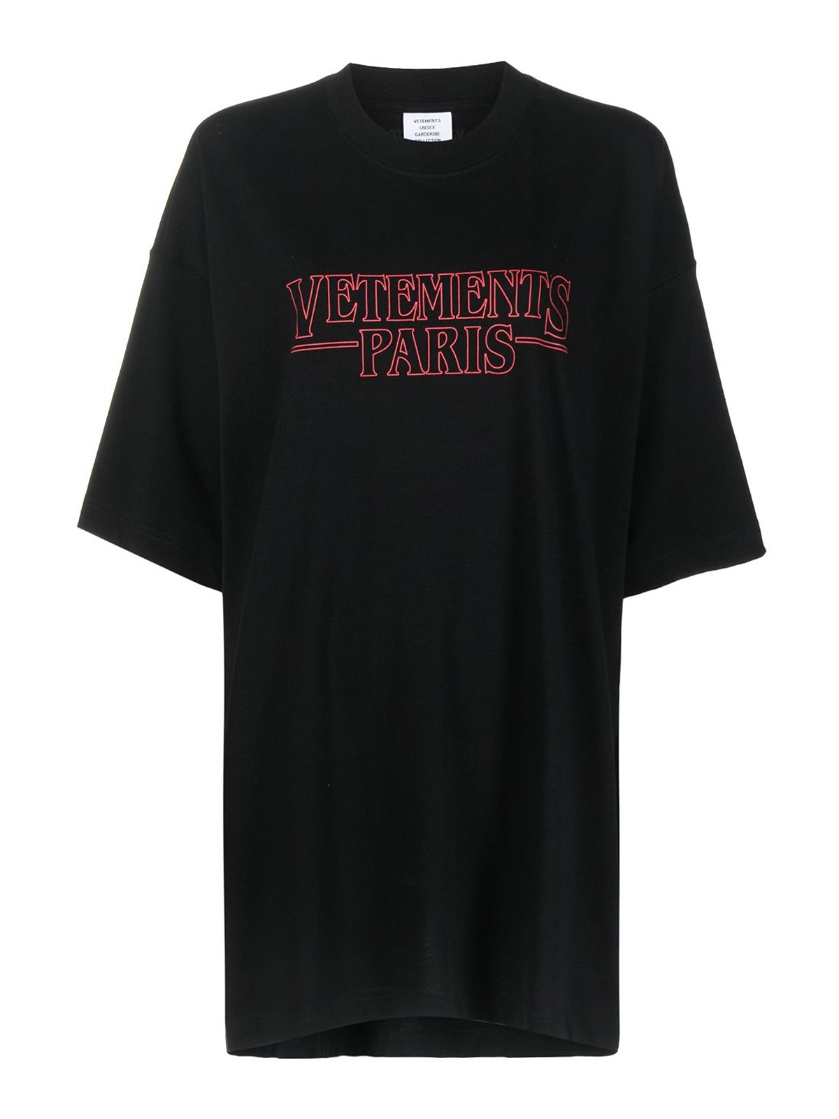 Vetements Vetements paris cotton t-shirt - Black