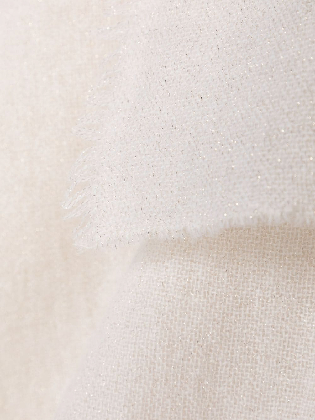 Shop Fabiana Filippi Wool Scarf In White
