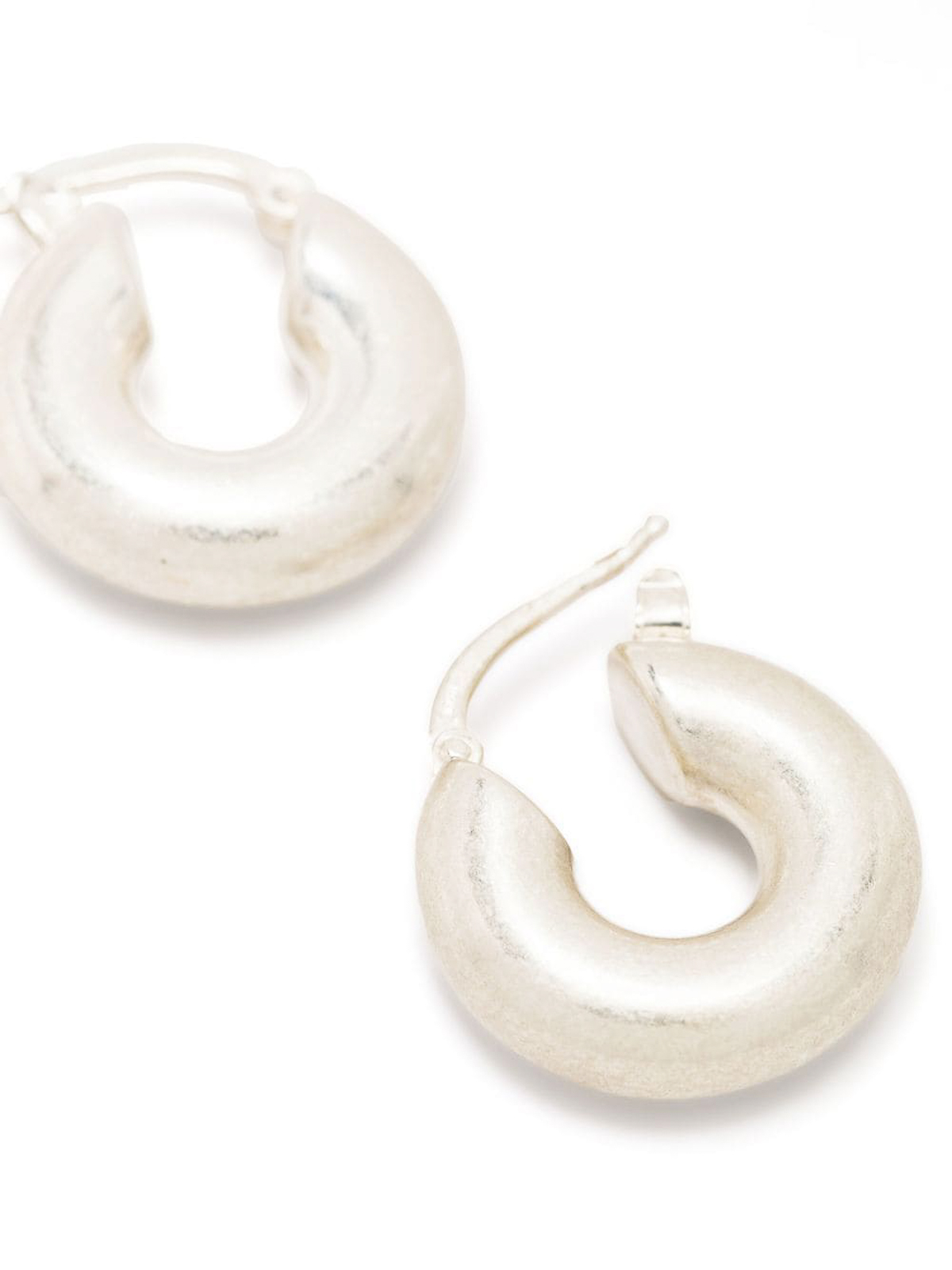 【JIL SANDER】Hoop earrings Jil Sander Sculpted Hoop Earings | Grey | FARFETCH CA