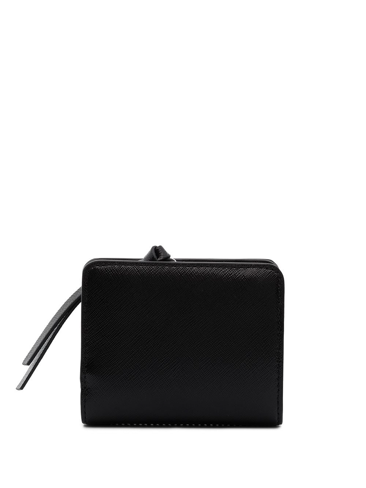 The Snapshot Mini Compact Black Leather Wallet