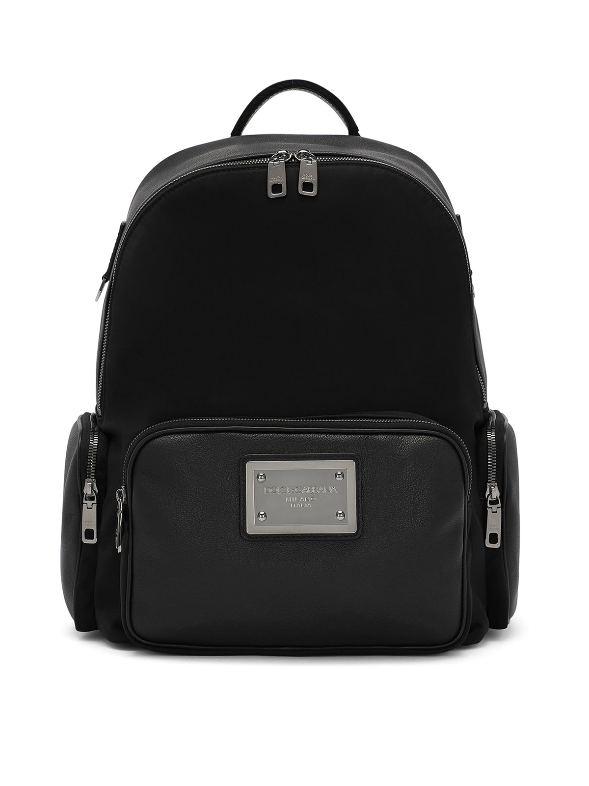 Shop Dolce & Gabbana Leather Backpack In Black