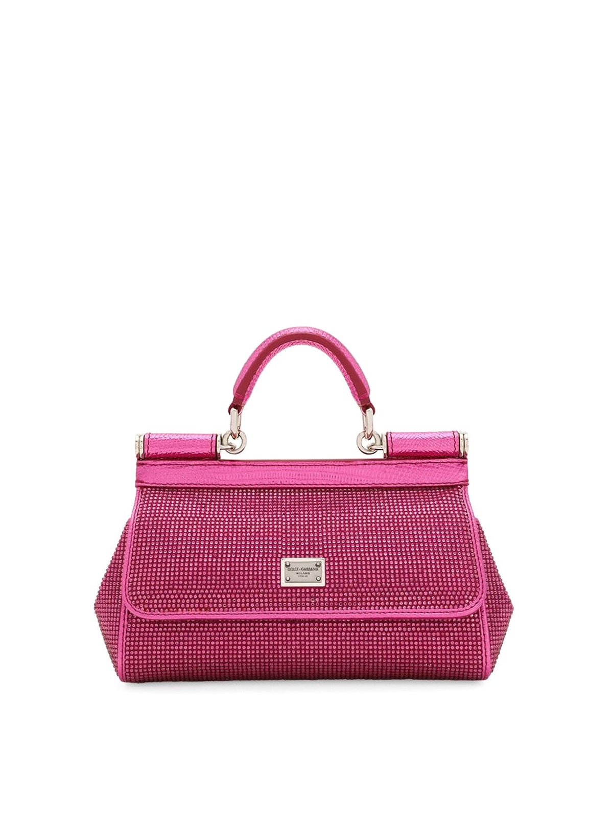 Dolce & Gabbana Sicily Strass-embellished Small Handbag In Multicolour