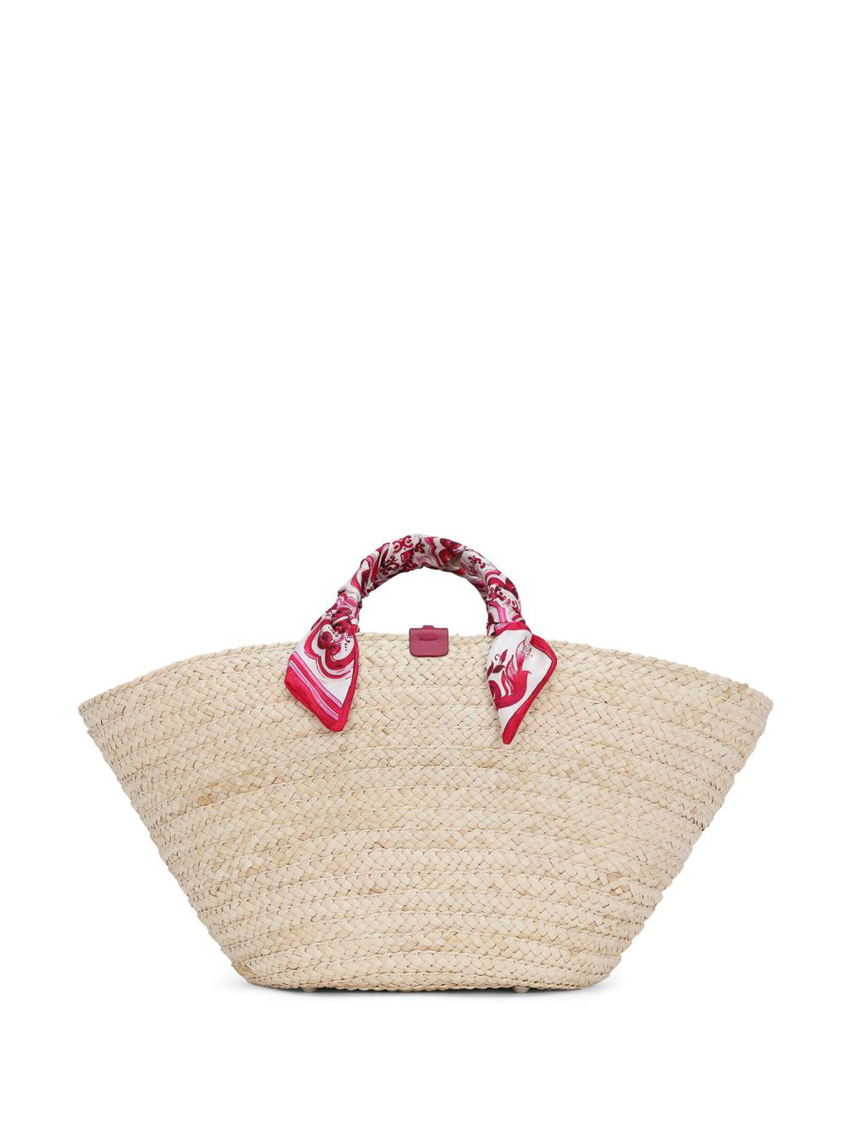 Shop Dolce & Gabbana Kendra Large Straw Tote Bag In Multicolour