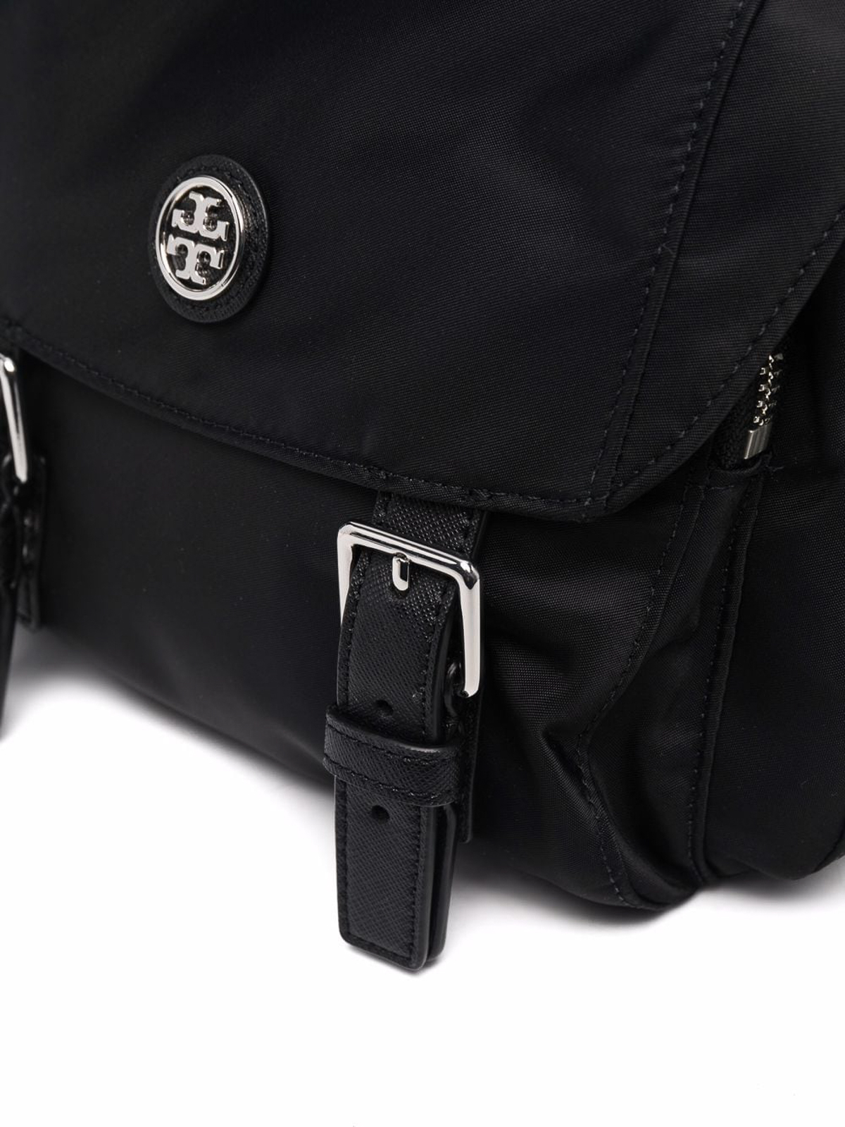 Tory Burch Small Virginia Nylon Shoulder Bag in Black